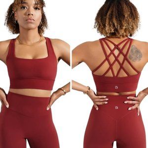 BuffBunny Revolution Vineyard Red sports bra - NWT